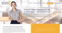 Desktop Screenshot of answering-services-southdakota.com